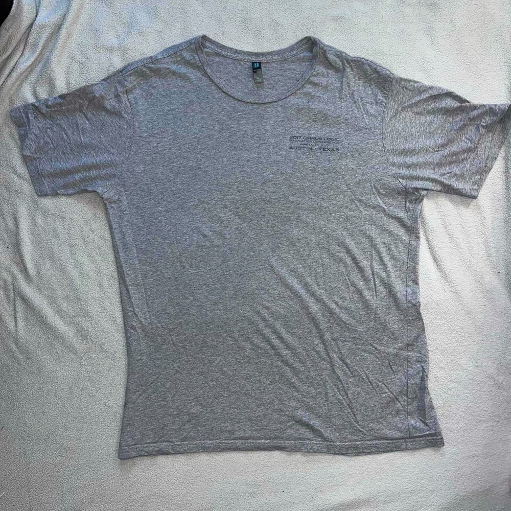 District made custom gray oversized tee shirt